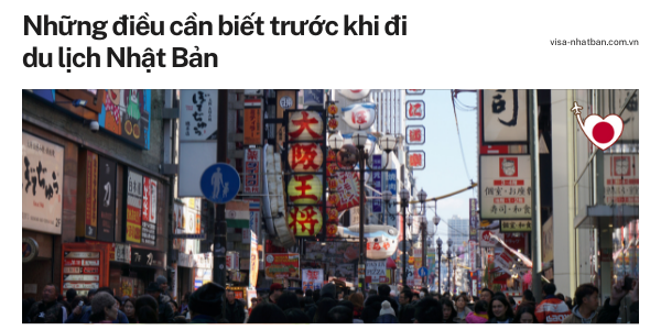 Những điều cần biết trước khi đi du lịch Nhật Bản