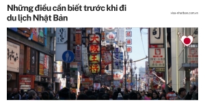 Những Điều Cần Phải Biết Trước Khi Đi Du Lịch Nhật Bản